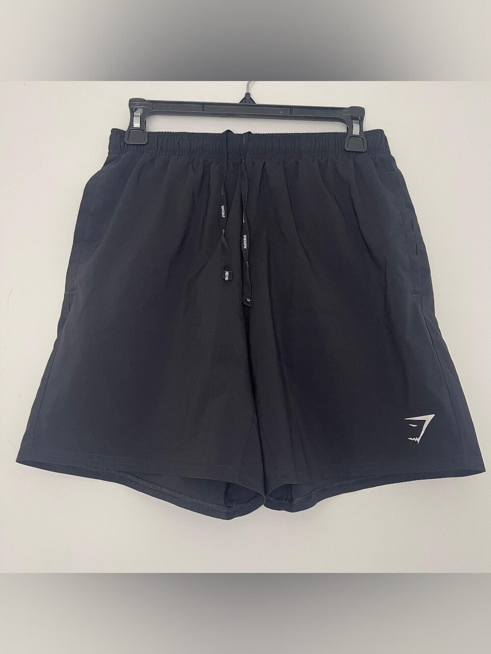 Gymshark Shorts Men Medium Black Solid Arrival Drawstring Running Lightweight M